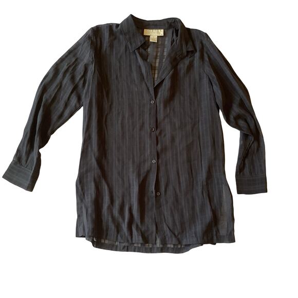 Norton McNaughton Sheer Button Down - Picture 3 of 5